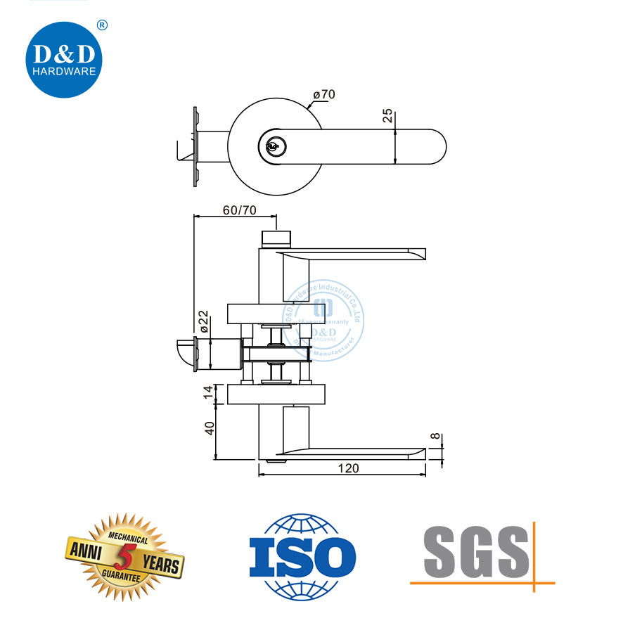 Tubular Lever Lockset