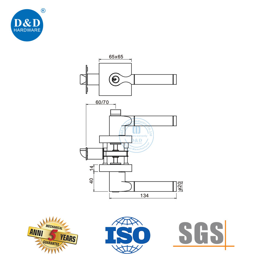 Door Lock Lever Handle