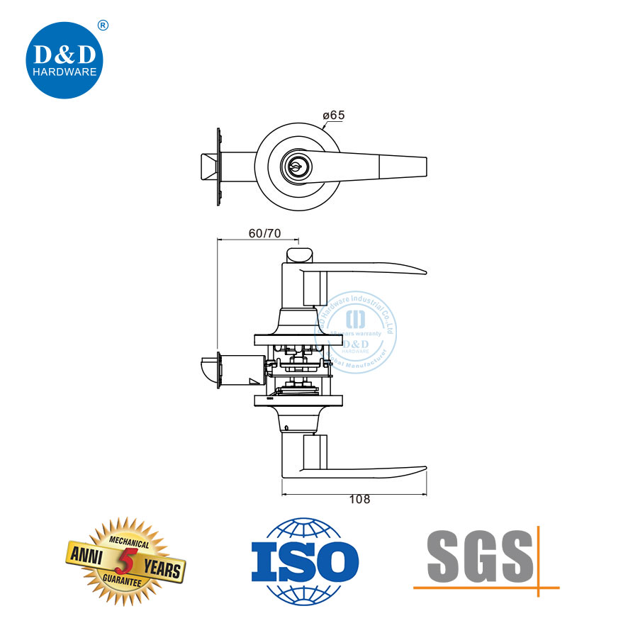 Front Door Lever Lock