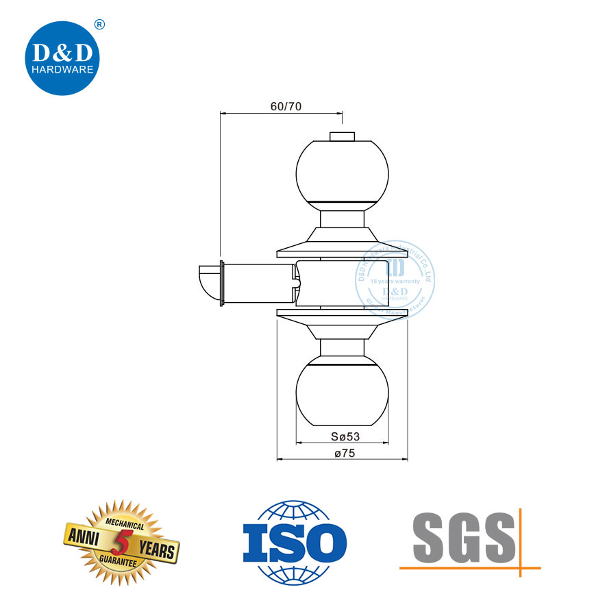 Commercial Door Knob with Lock