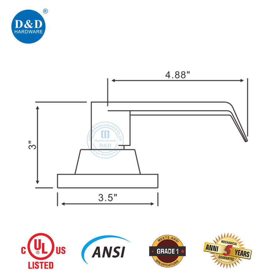 Entry Door Lever with Deadbolt