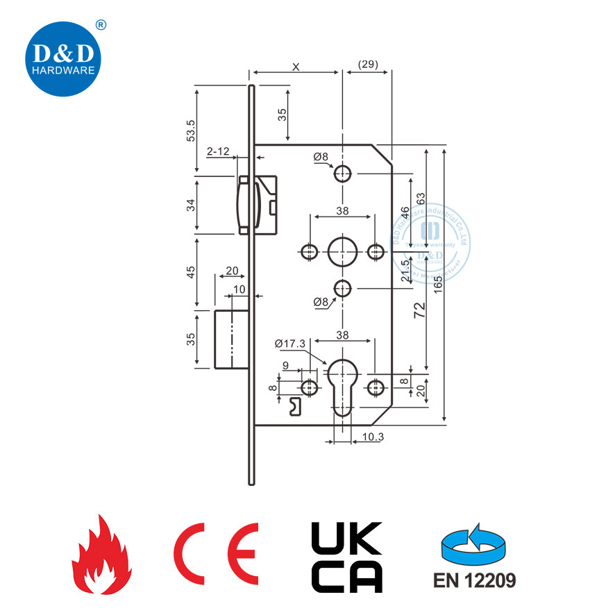 High Security Mortise Lock