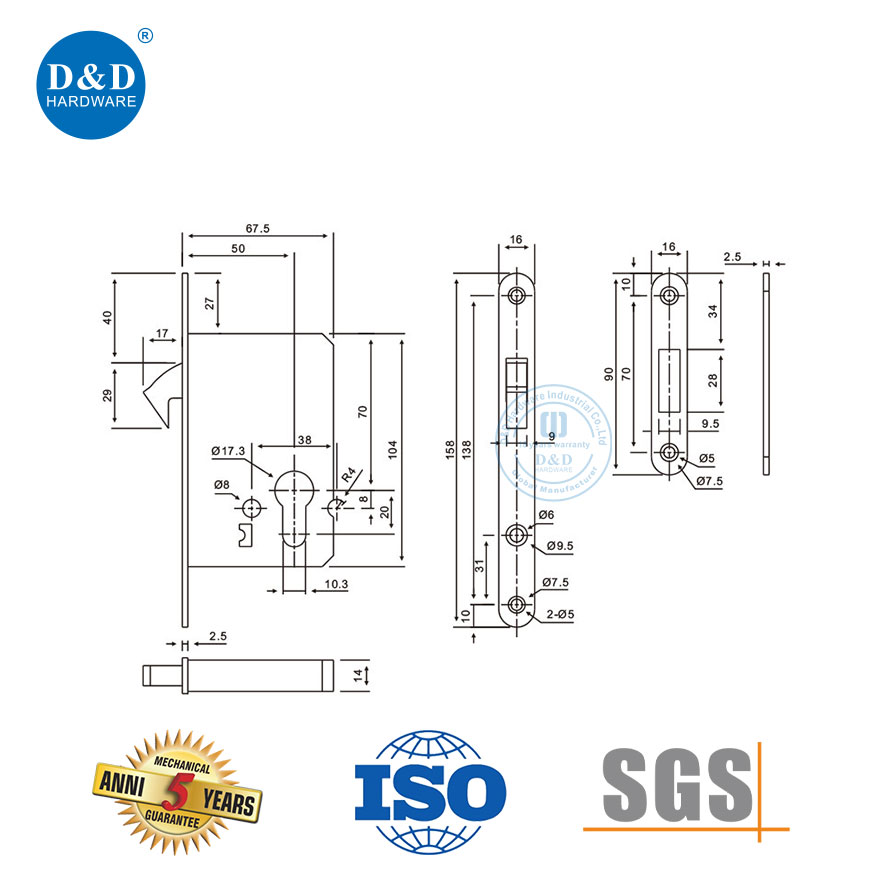Sliding Door Hook Lock