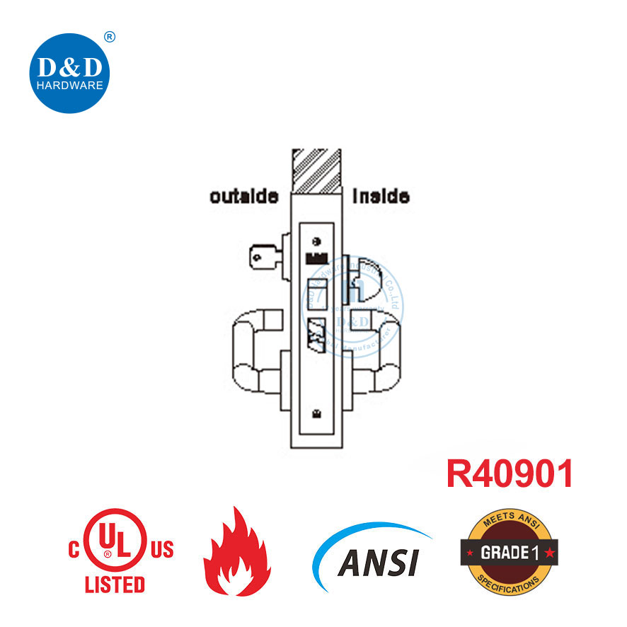 Front Door Mortise Lock Set