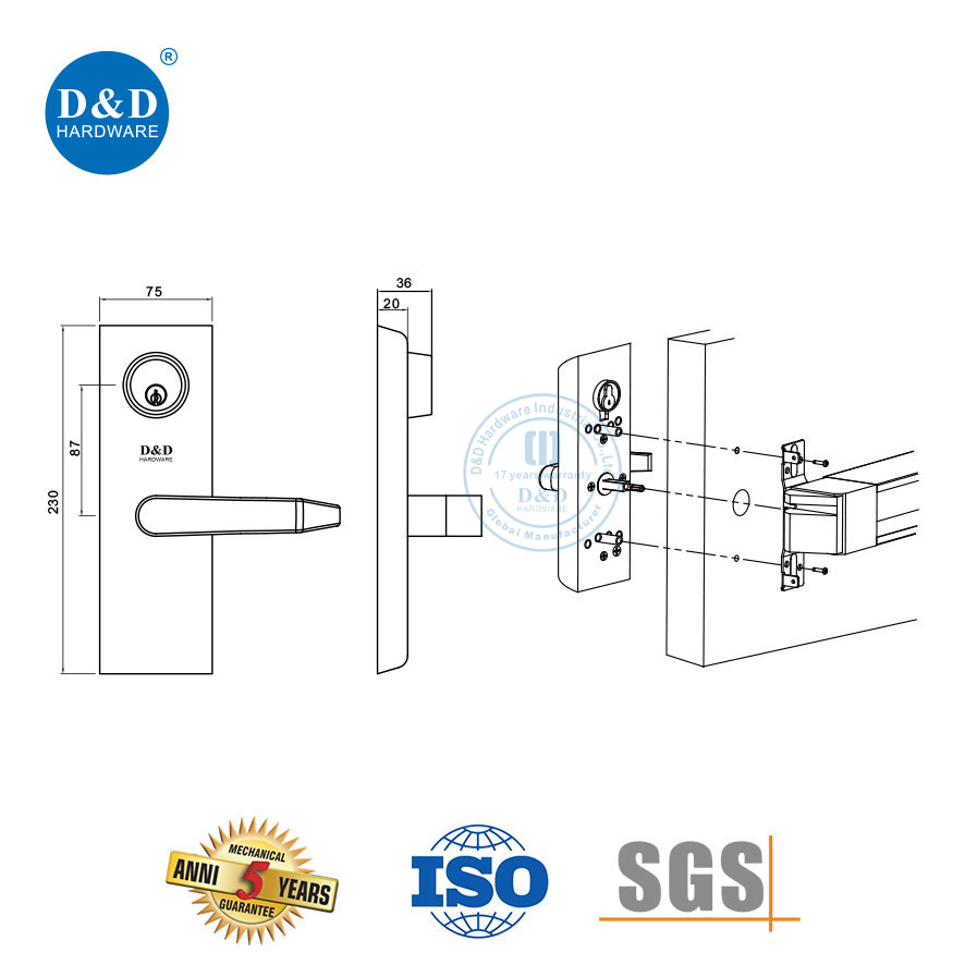 Exit Device Lever Trim